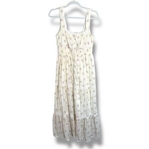 Altar’d State Tasha Floral Mini Dress Size Small Cottagecore Prairie Boho